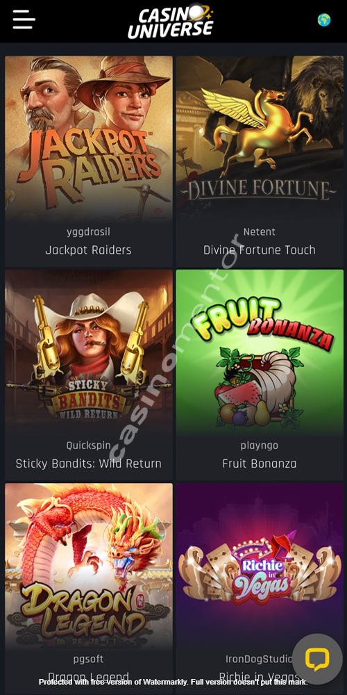 Jackpot Games Mobile
