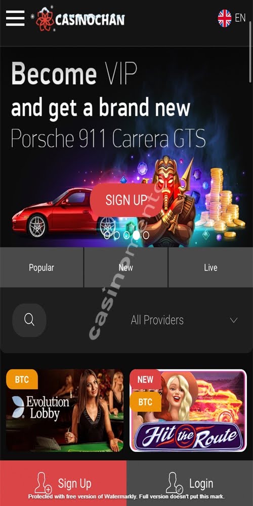 Homepage Mobile