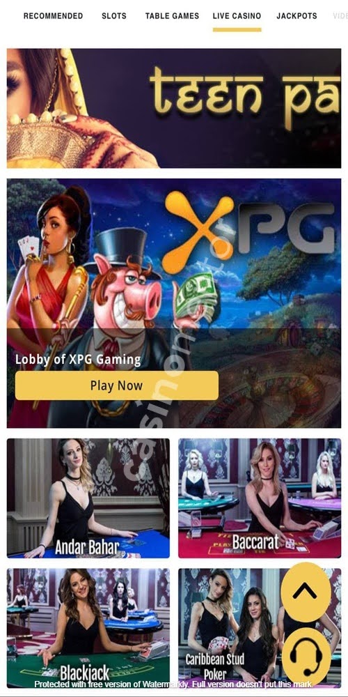 Live Casino Mobile