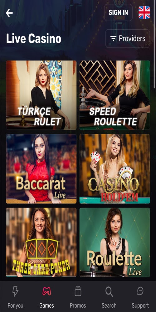 Live Casino Mobile