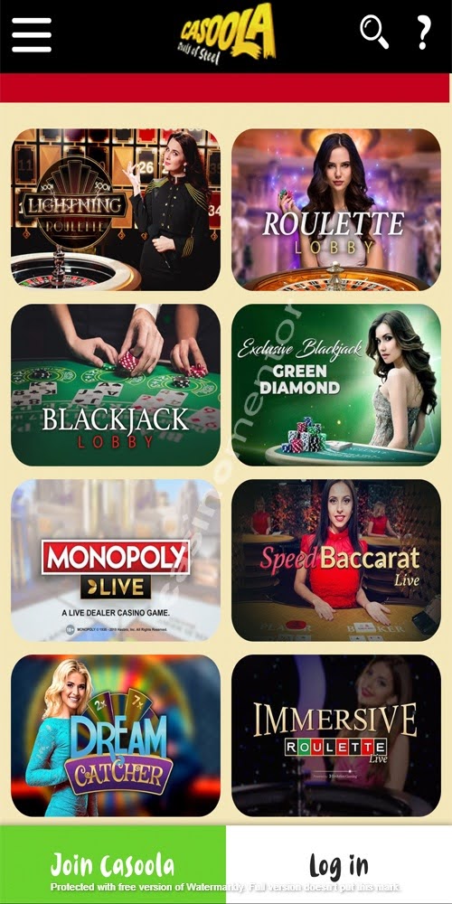 Live Casino Mobile