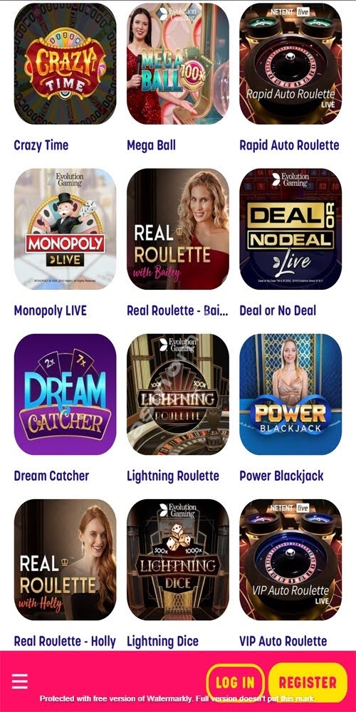 Live Casino Mobile