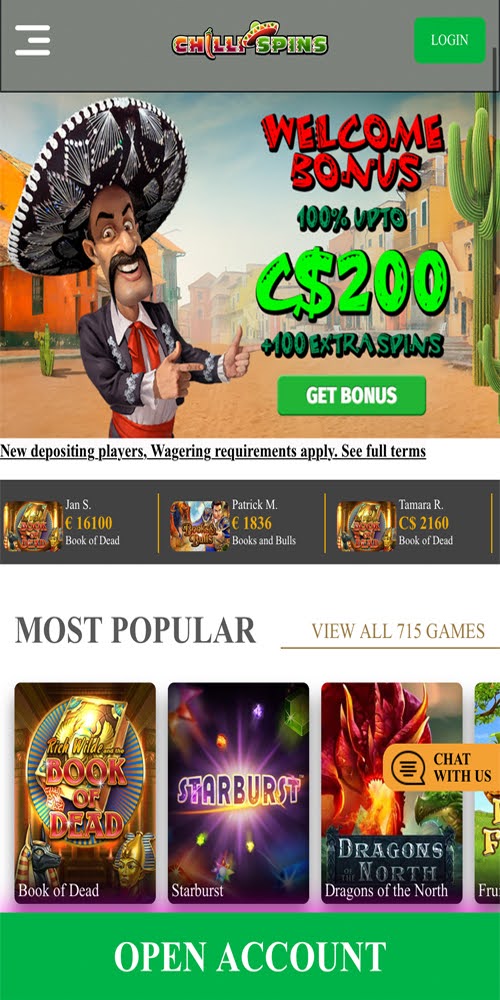 Homepage Mobile