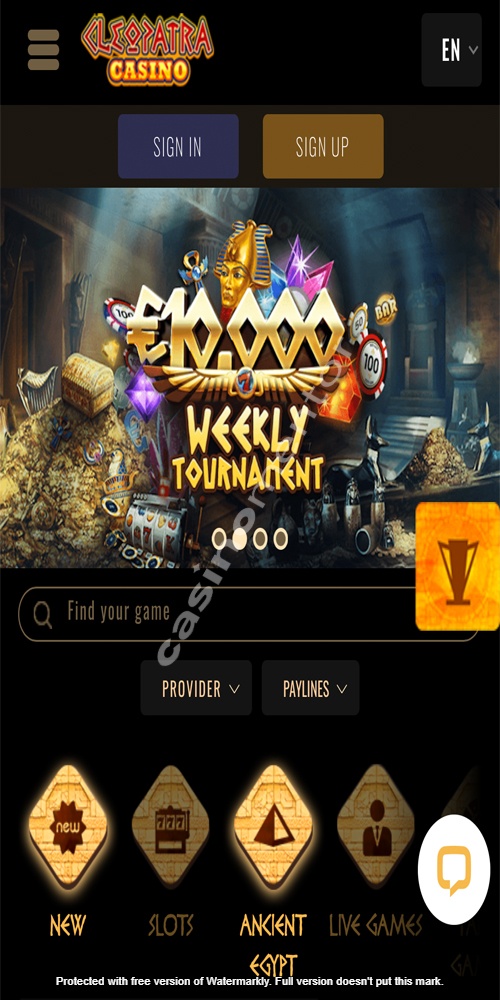 Homepage Mobile