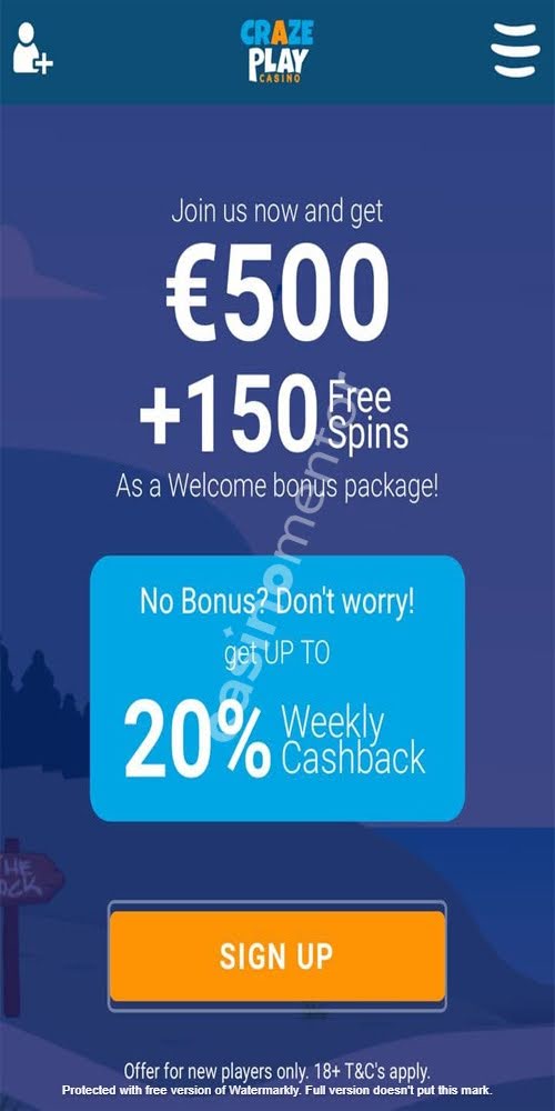 Homepage Mobile
