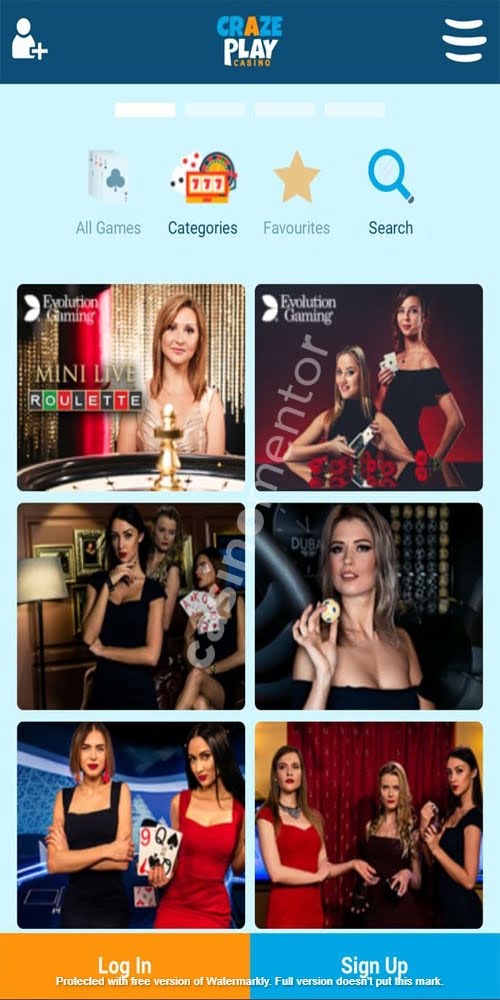 Live Casino Mobile