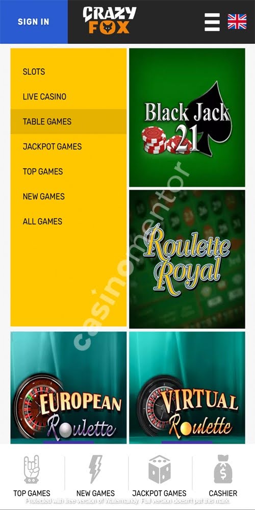 Table Games Mobile