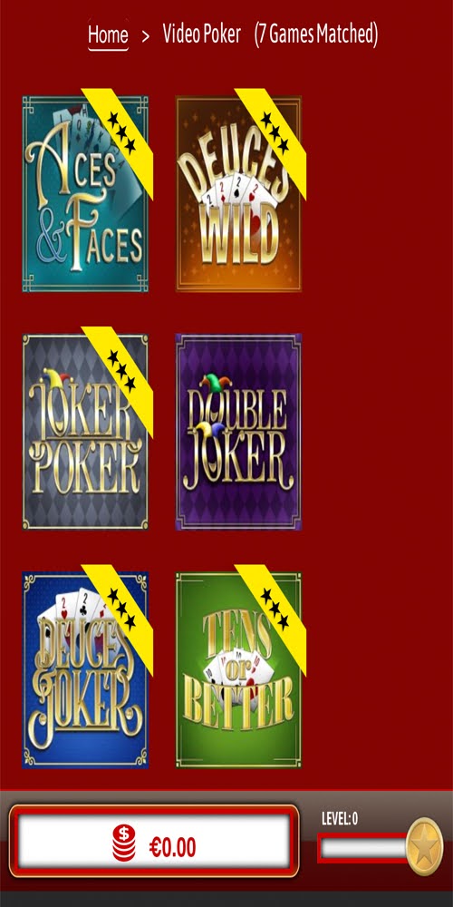 Video Poker Mobile