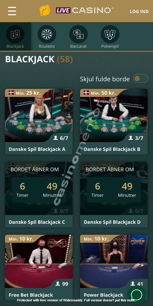 Live Casino Mobile