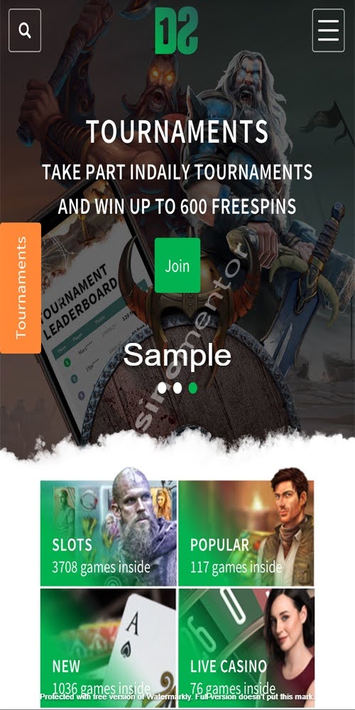 Homepage Mobile