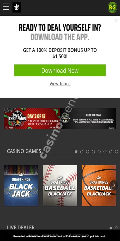 Homepage Mobile