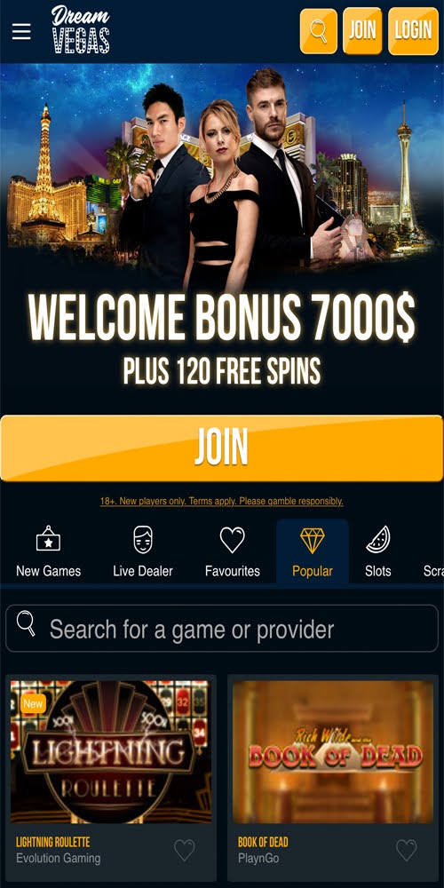 Homepage Mobile