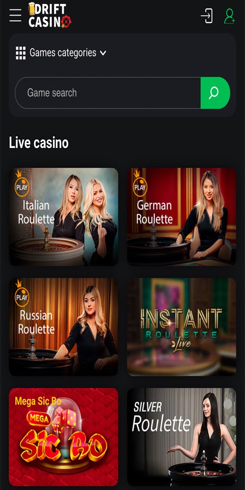Live Casino Mobile
