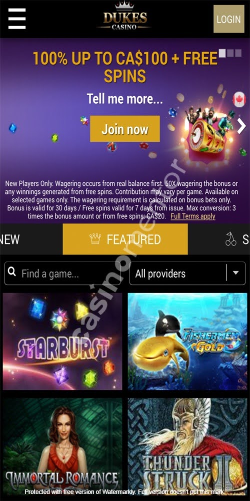 Homepage Mobile