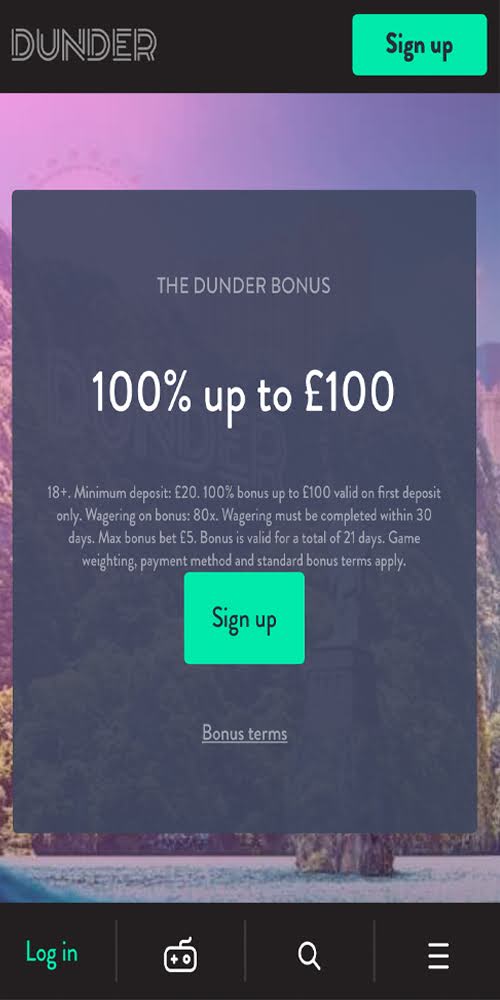 Homepage Mobile