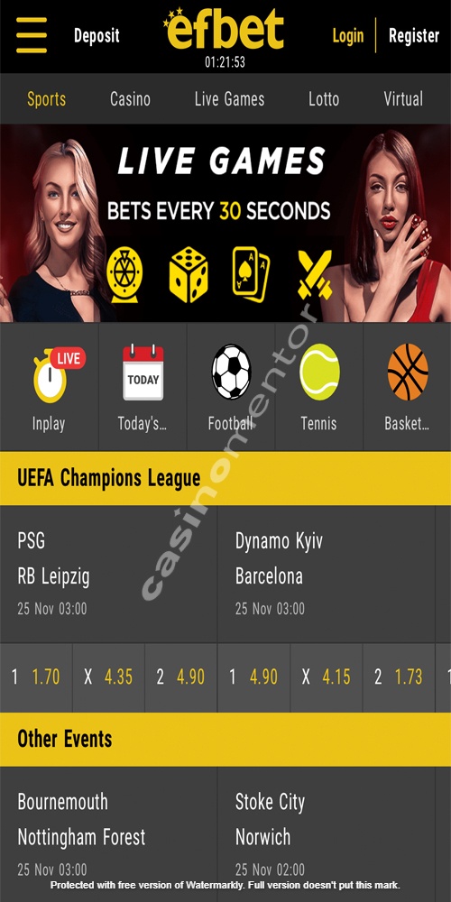 Homepage Mobile