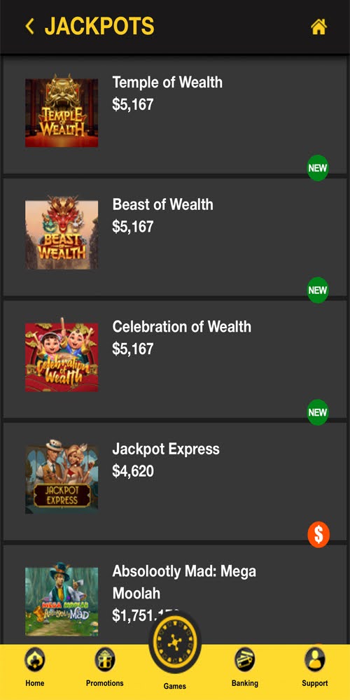 Jackpots Mobile