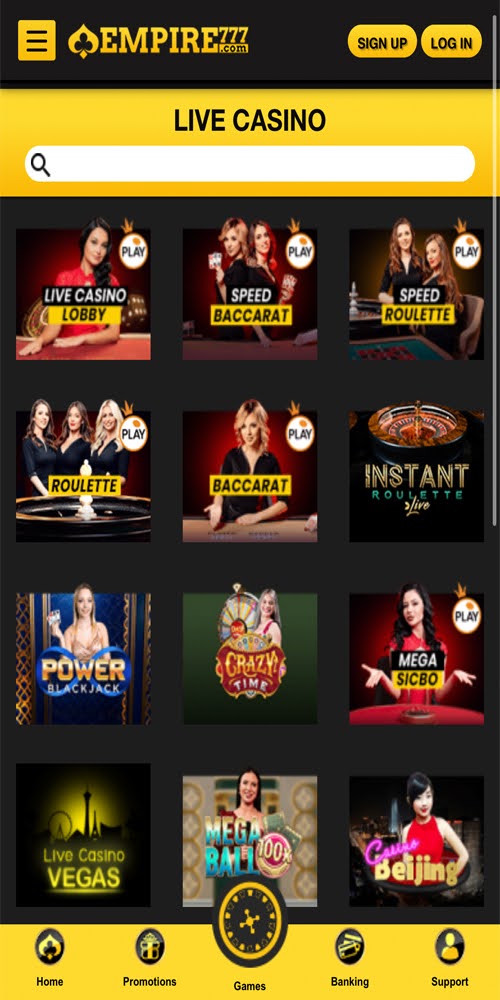 Live Casino Mobile