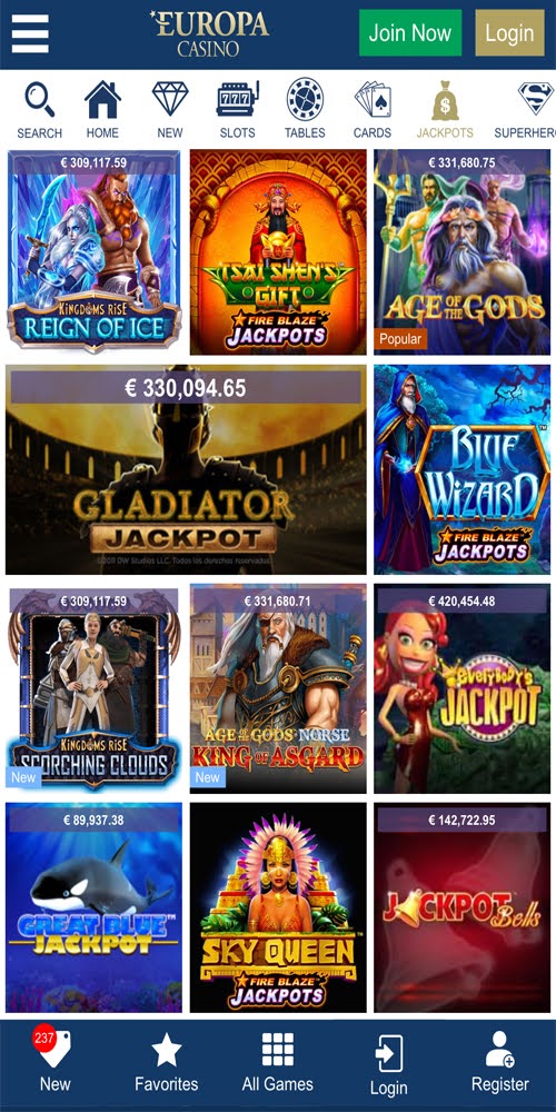 Jackpots Mobile