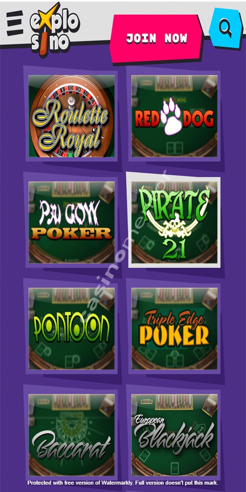 Table Games Mobile