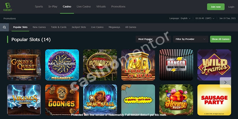 Popular Slots
