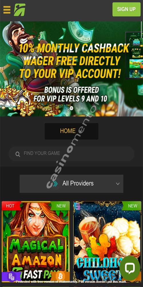 Homepage Mobile