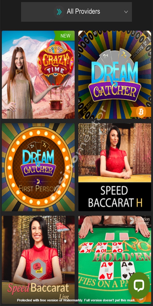 Live Casino Mobile