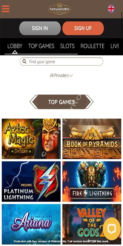 Homepage Mobile