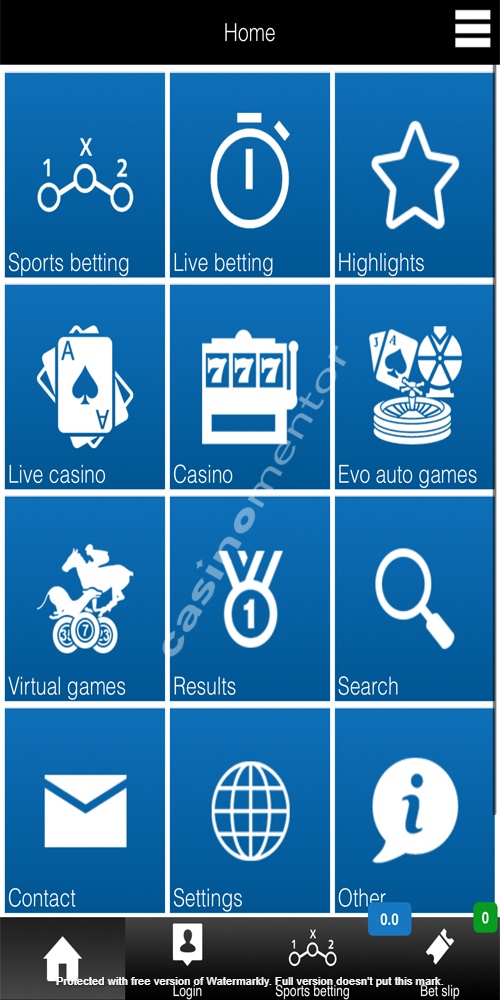 Homepage Mobile