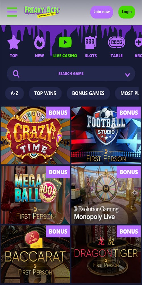 Live Casino Mobile