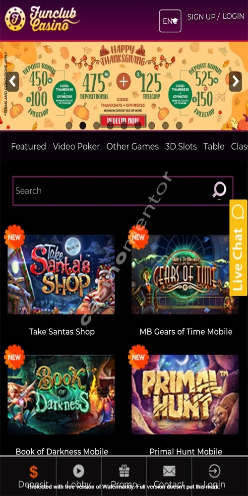 Homepage Mobile