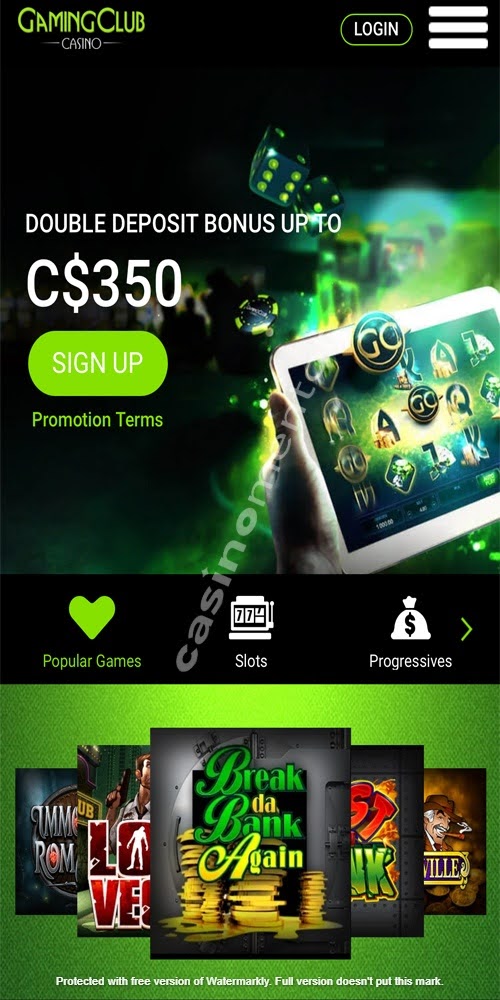 Homepage Mobile