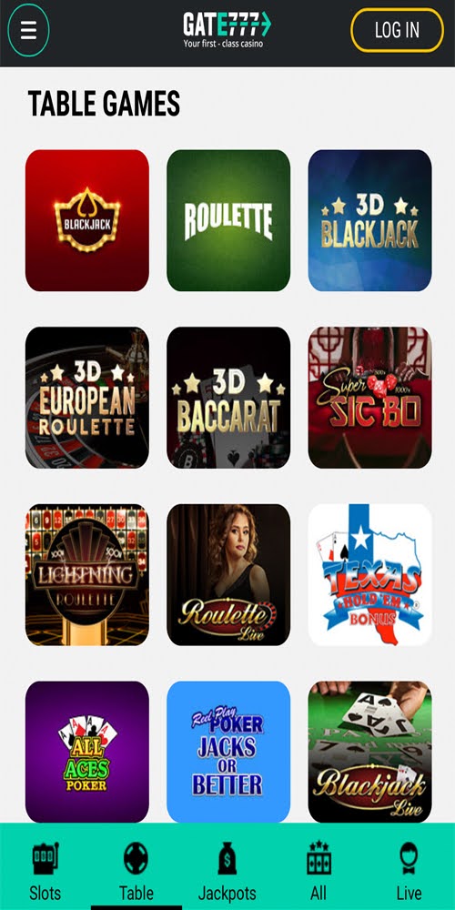 Table Games Mobile
