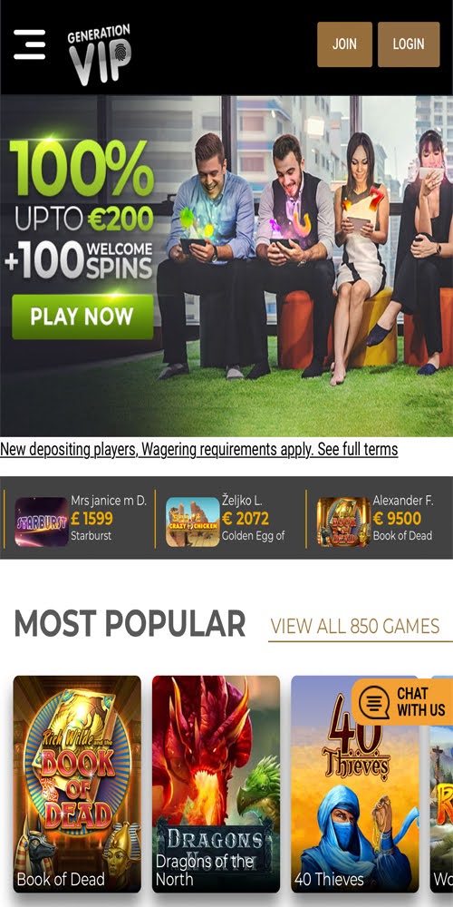 Homepage Mobile
