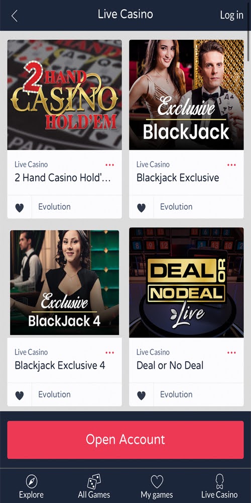 Live Casino Mobile