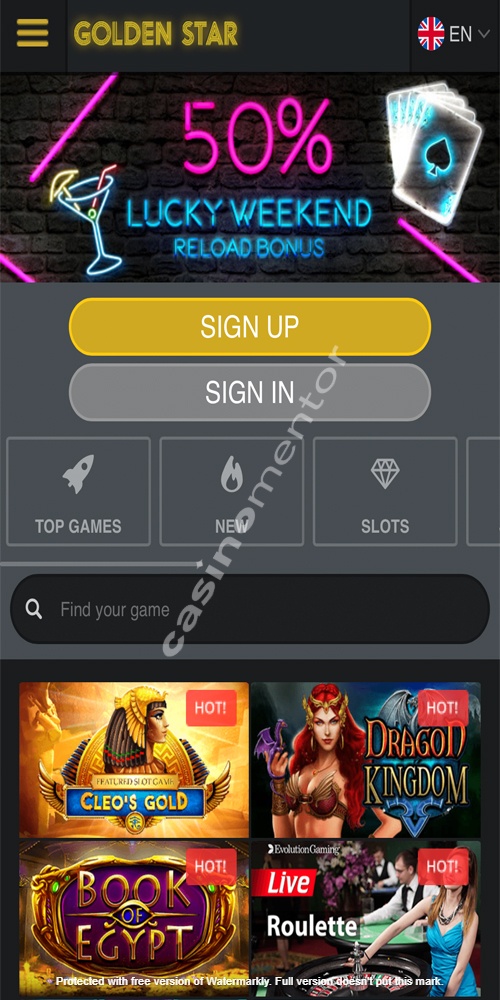 Homepage Mobile