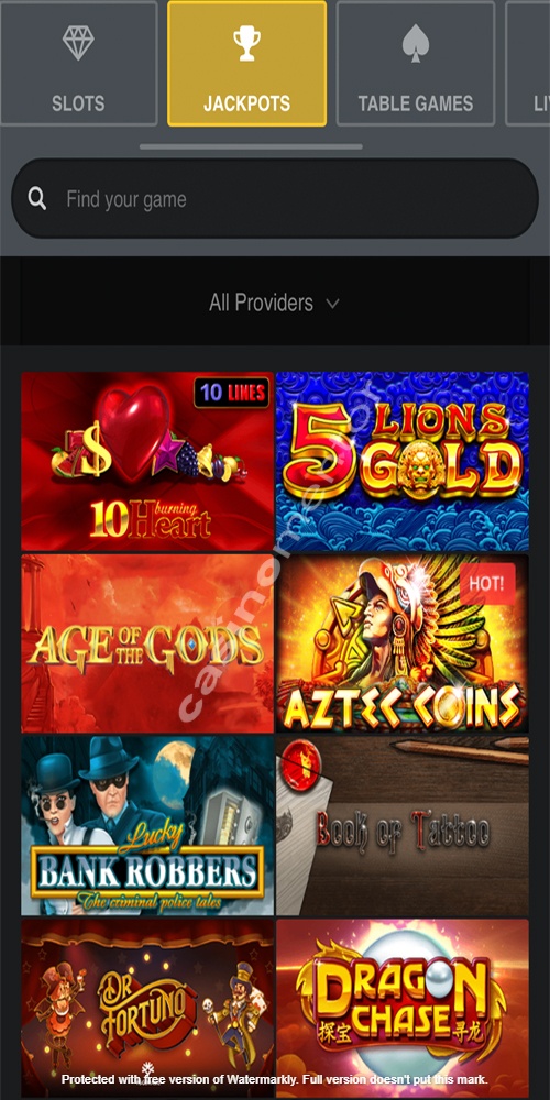 Jackpots Mobile