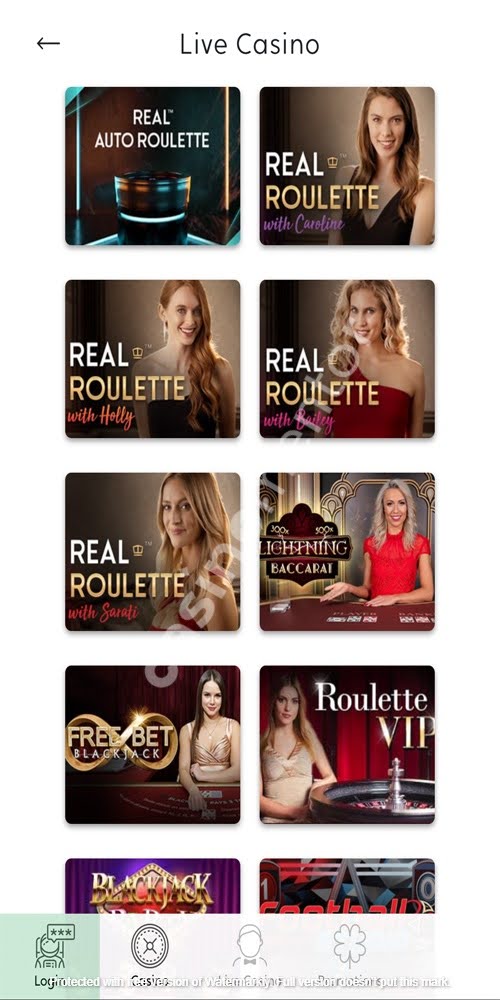 Live Casino Mobile