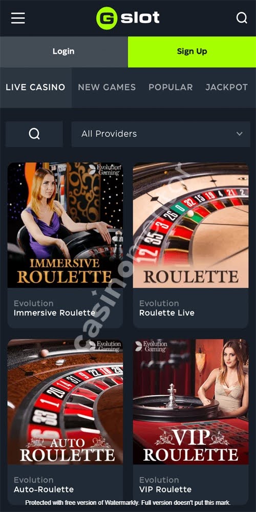 Live Casino Mobile