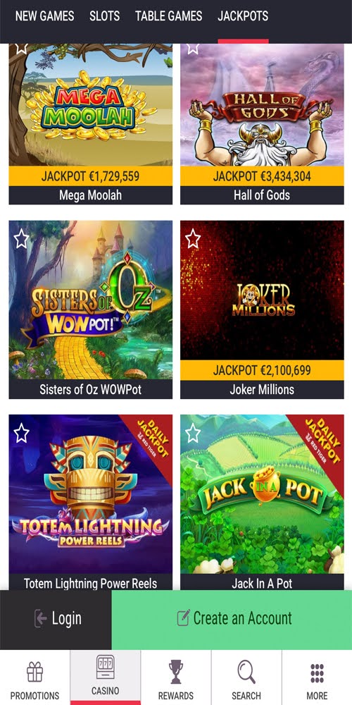 Jackpots Mobile