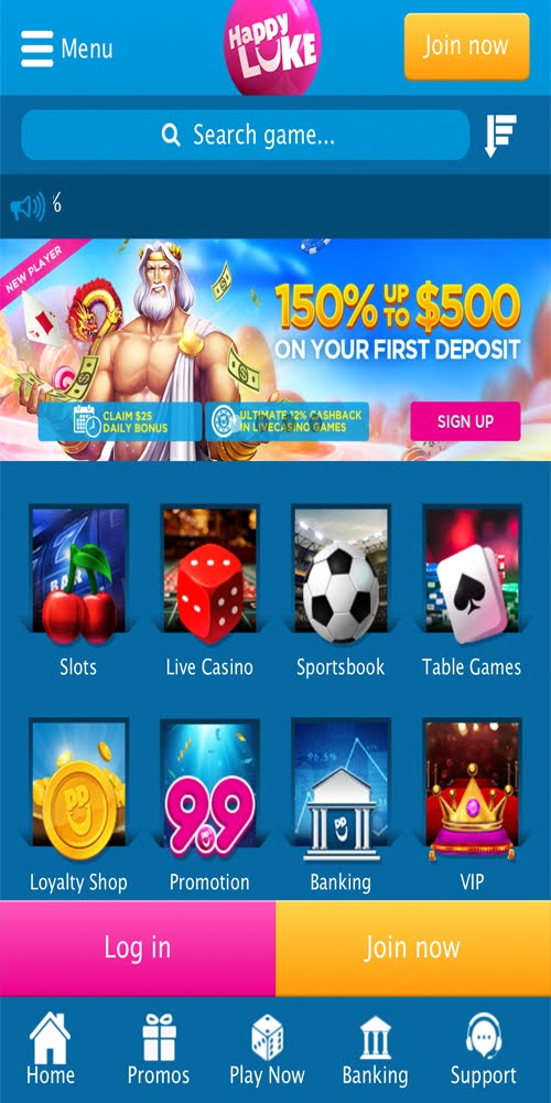 Homepage Mobile