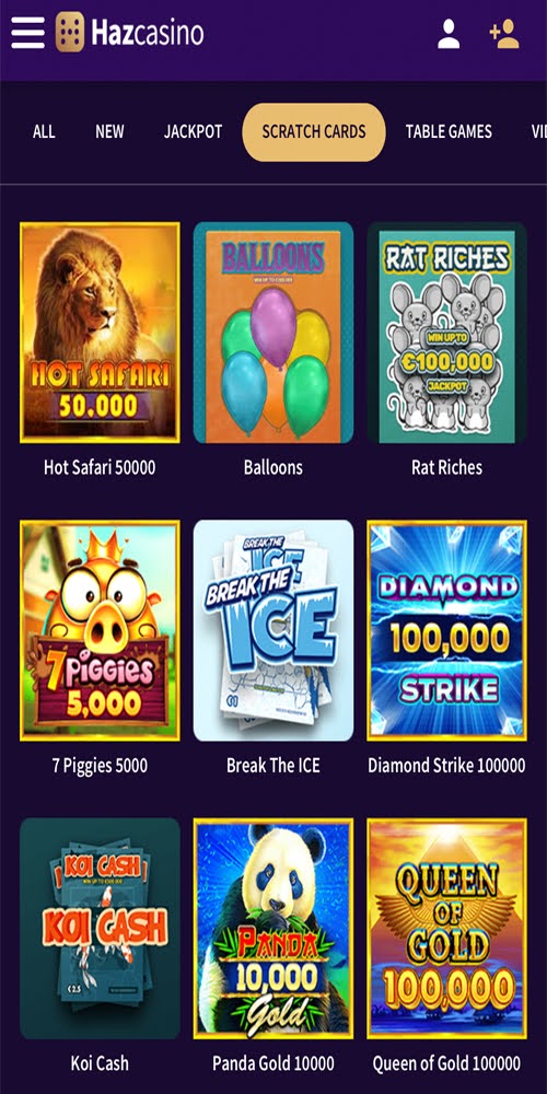 Scratch Cards Mobile