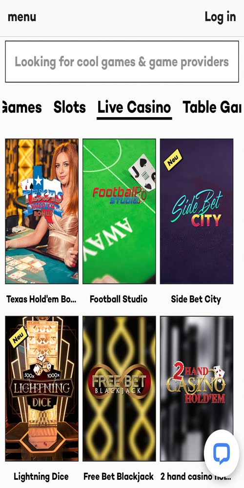 Live Casino Mobile