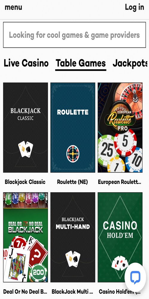Table Games Mobile
