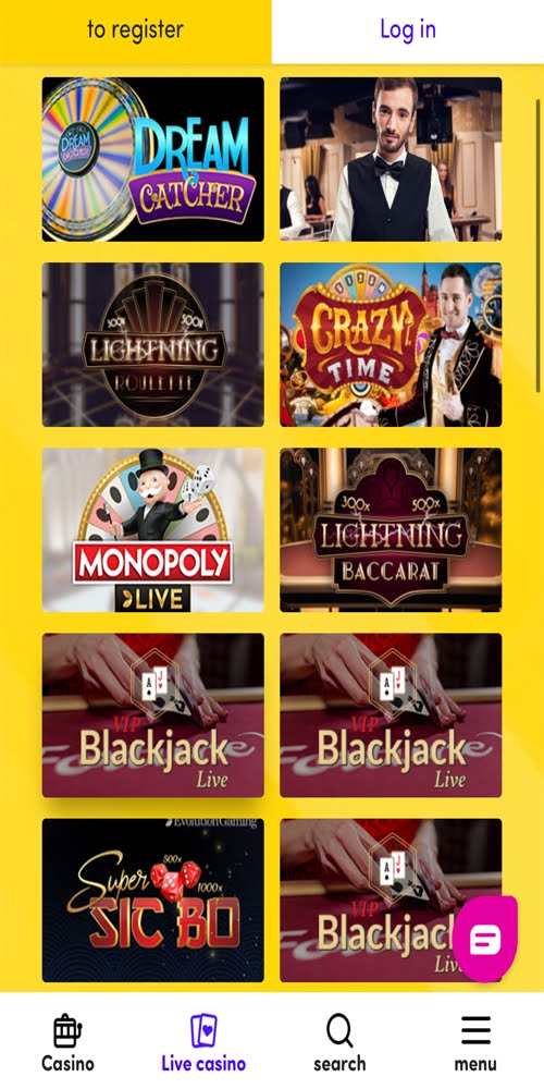 Live Casino Mobile