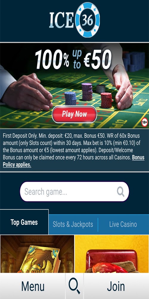 Homepage Mobile