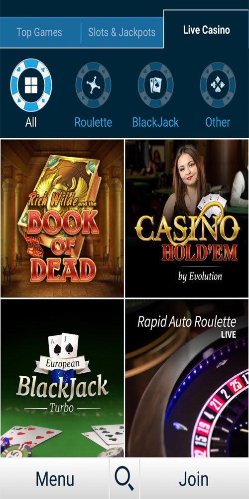 Live Casino Mobile