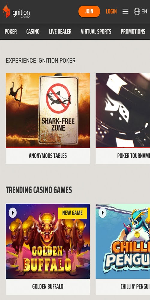 Homepage Mobile