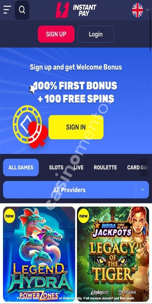 Homepage Mobile