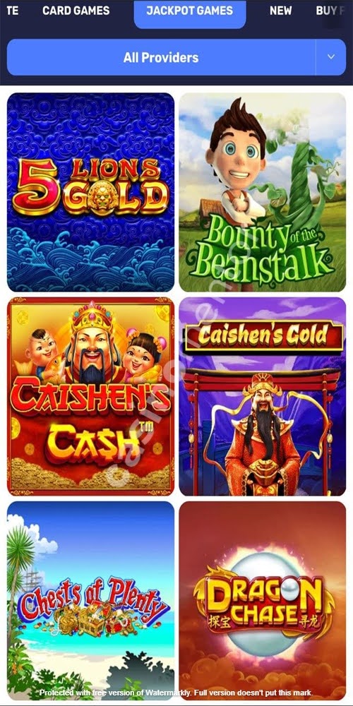 Jackpot Games Mobile